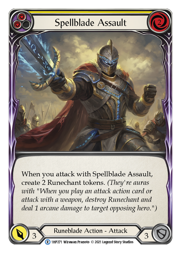 Spellblade Assault (Yellow) [1HP271] (History Pack 1) | Tables and Towers