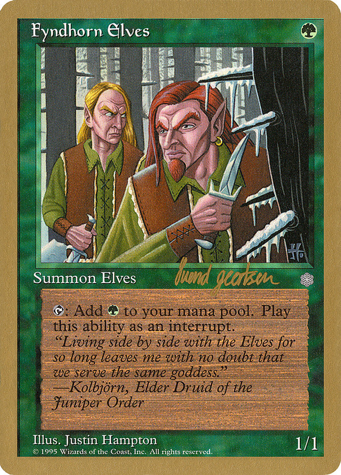 Fyndhorn Elves (Svend Geertsen) [World Championship Decks 1997] | Tables and Towers