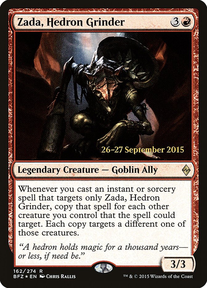 Zada, Hedron Grinder [Battle for Zendikar Prerelease Promos] | Tables and Towers