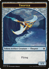 Daretti, Scrap Savant Emblem // Thopter Double-Sided Token [Commander 2016 Tokens] | Tables and Towers