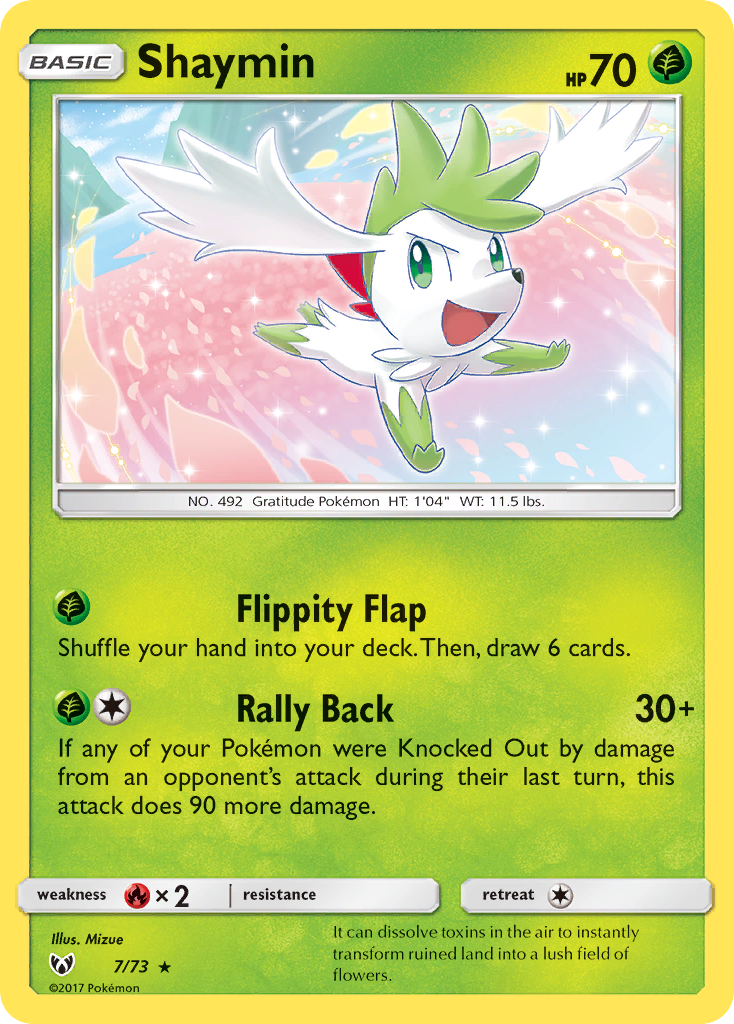 Shaymin (7/73) [Sun & Moon: Shining Legends] | Tables and Towers