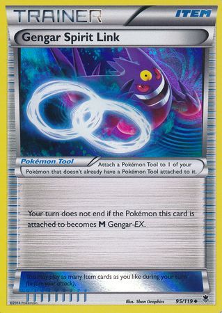 Gengar Spirit Link (95/119) (Alternate Holo GameStop Exclusive) [XY: Phantom Forces] | Tables and Towers