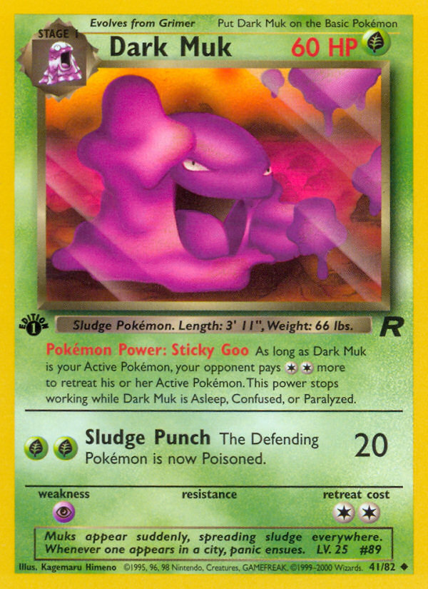 Dark Muk (41/82) [Team Rocket 1st Edition] | Tables and Towers