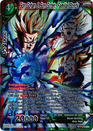 Son Gohan & Son Goten, Familial Bonds (SPR) (BT7-113) [Assault of the Saiyans] | Tables and Towers