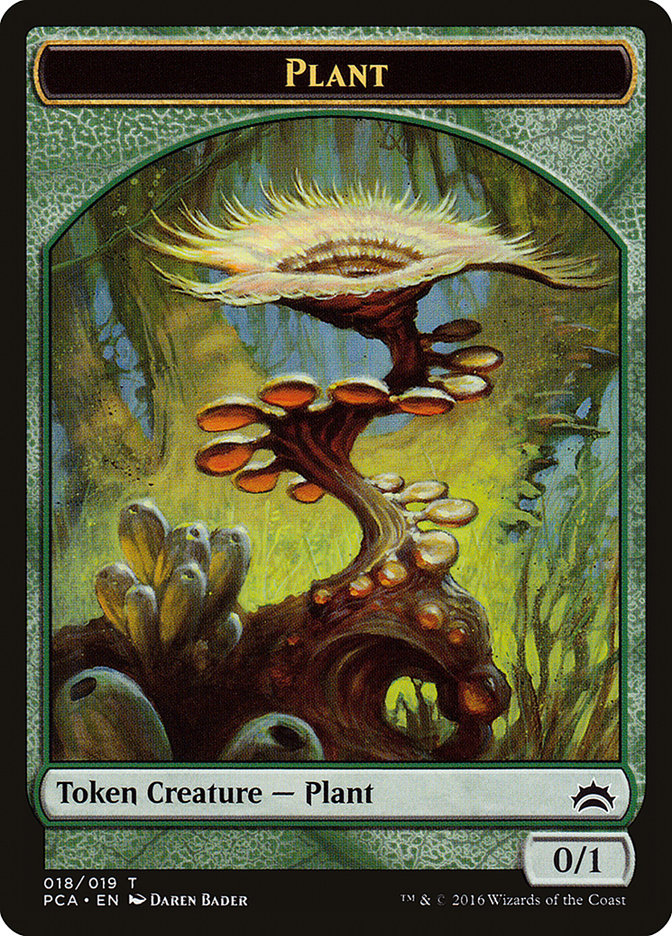 Plant // Ooze (016) Double-Sided Token [Planechase Anthology Tokens] | Tables and Towers