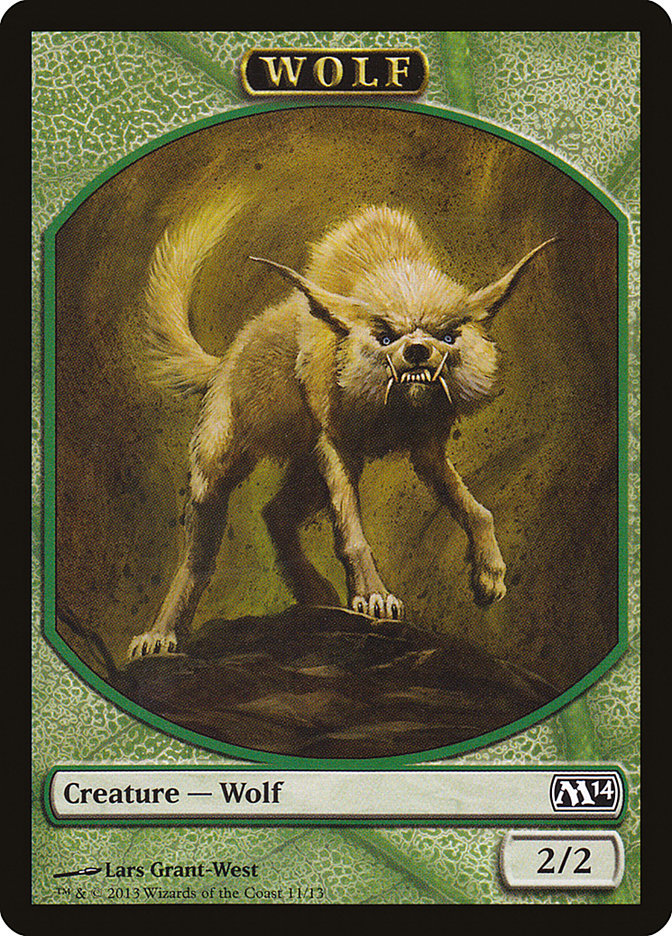 Wolf Token [Magic 2014 Tokens] | Tables and Towers