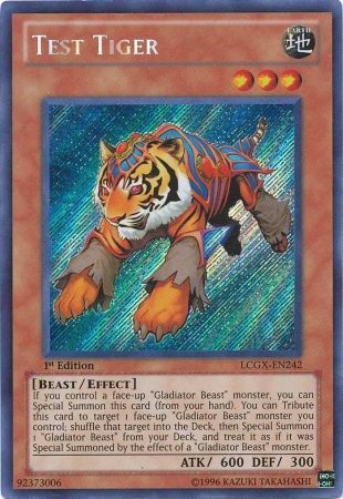 Test Tiger [LCGX-EN242] Secret Rare | Tables and Towers