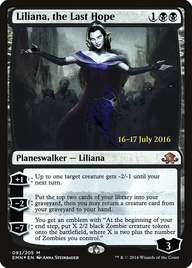 Liliana, the Last Hope [Eldritch Moon Prerelease Promos] | Tables and Towers