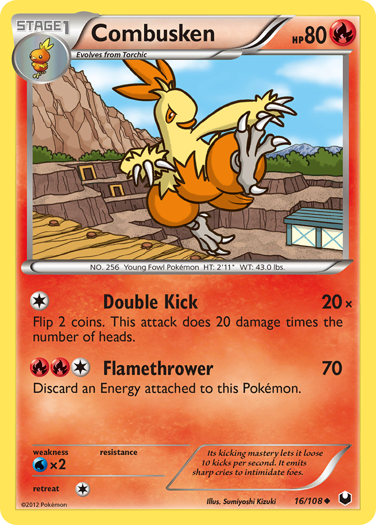 Combusken (16/108) [Black & White: Dark Explorers] | Tables and Towers