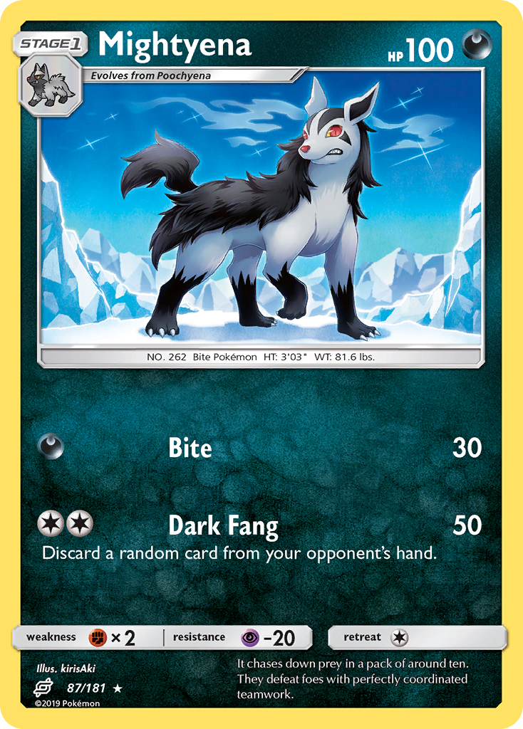 Mightyena (87/181) [Sun & Moon: Team Up] | Tables and Towers