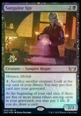 Sanguine Spy [Streets of New Capenna Prerelease Promos] | Tables and Towers