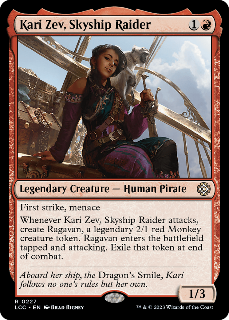 Kari Zev, Skyship Raider [The Lost Caverns of Ixalan Commander] | Tables and Towers