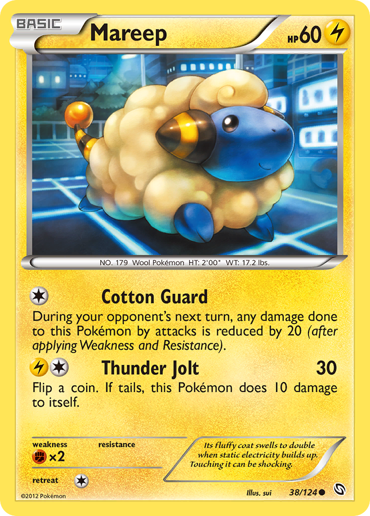 Mareep (38/124) [Black & White: Dragons Exalted] | Tables and Towers