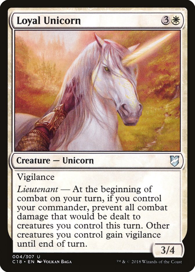 Loyal Unicorn [Commander 2018] | Tables and Towers