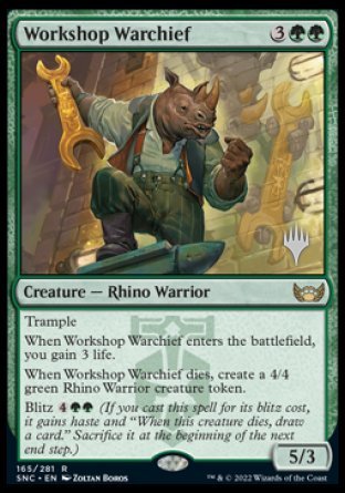 Workshop Warchief (Promo Pack) [Streets of New Capenna Promos] | Tables and Towers