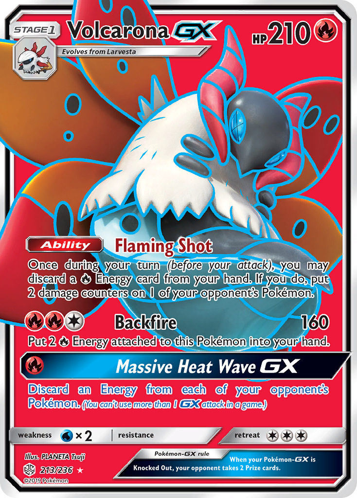 Volcarona GX (213/236) [Sun & Moon: Cosmic Eclipse] | Tables and Towers