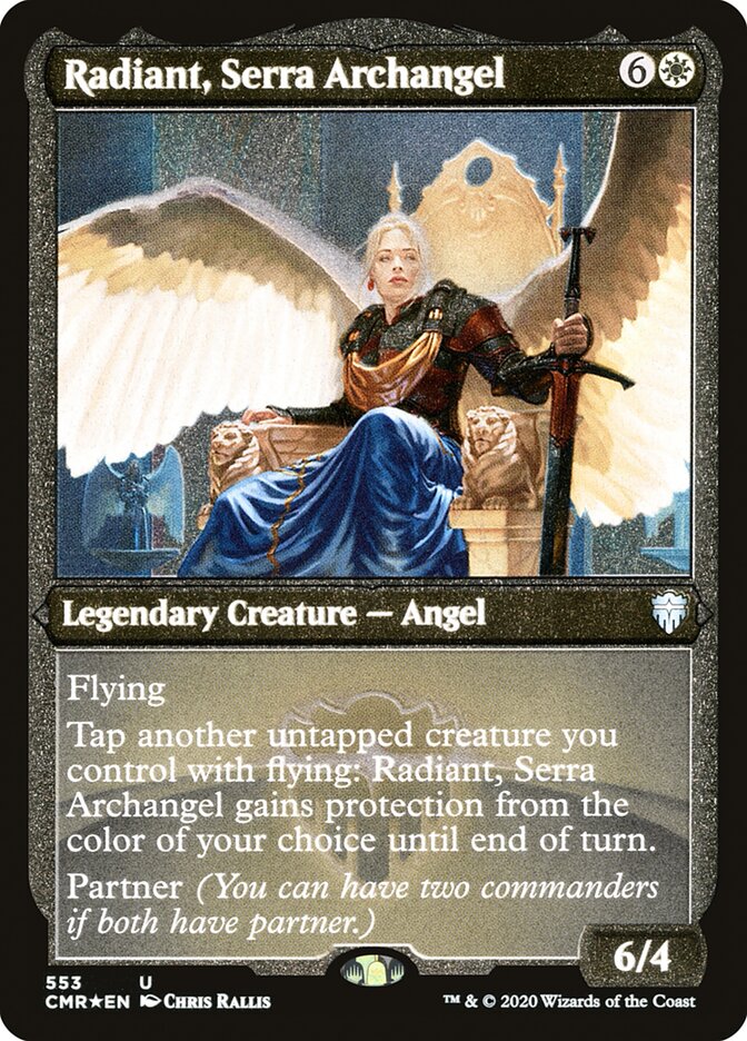 Radiant, Serra Archangel (Etched) [Commander Legends] | Tables and Towers