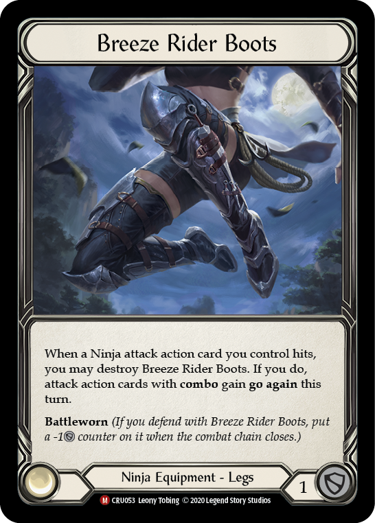 Breeze Rider Boots [CRU053] (Crucible of War)  1st Edition Normal | Tables and Towers