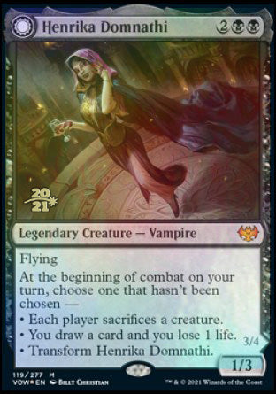 Henrika Domnathi // Henrika, Infernal Seer [Innistrad: Crimson Vow Prerelease Promos] | Tables and Towers