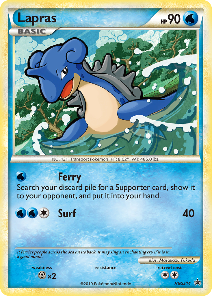 Lapras (HGSS14) [HeartGold & SoulSilver: Black Star Promos] | Tables and Towers