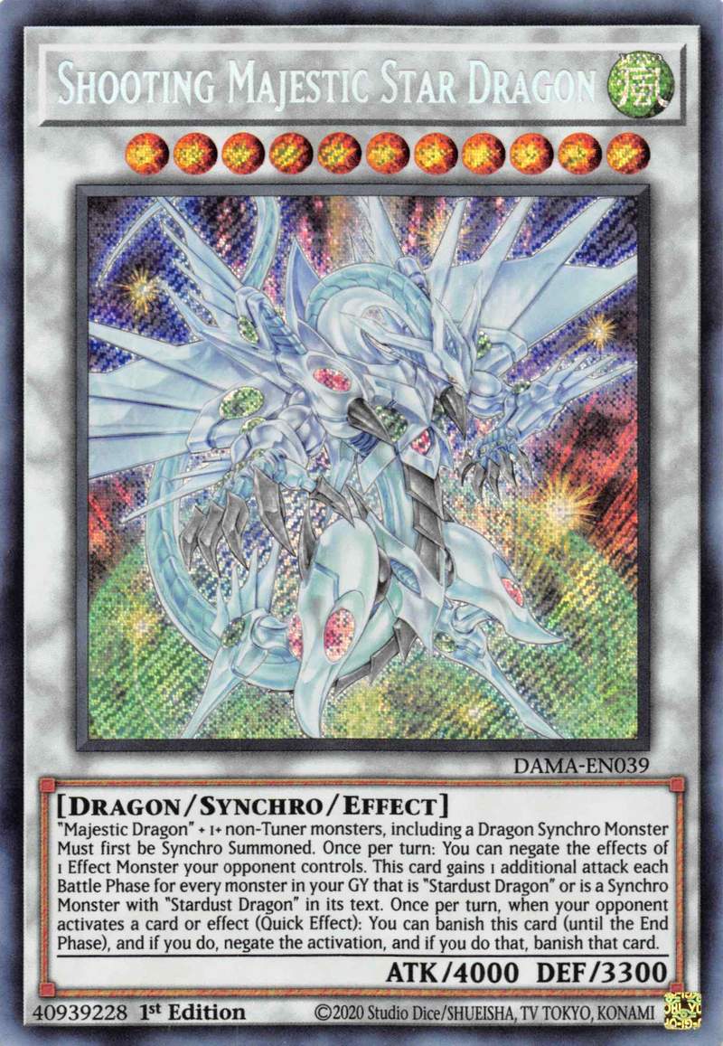 Shooting Majestic Star Dragon [DAMA-EN039] Starlight Rare | Tables and Towers