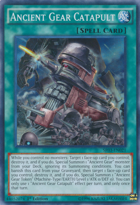 Ancient Gear Catapult [SR03-EN021] Super Rare | Tables and Towers