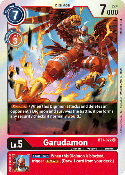 Garudamon [BT1-022] [Release Special Booster Ver.1.0] | Tables and Towers