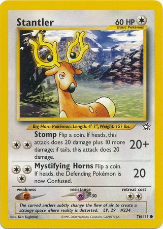 Stantler (76/111) [Neo Genesis Unlimited] | Tables and Towers