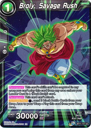 Broly, Savage Rush (BT11-147) [Vermilion Bloodline 2nd Edition] | Tables and Towers