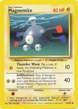 Magnemite (53/102) [Base Set Unlimited] | Tables and Towers