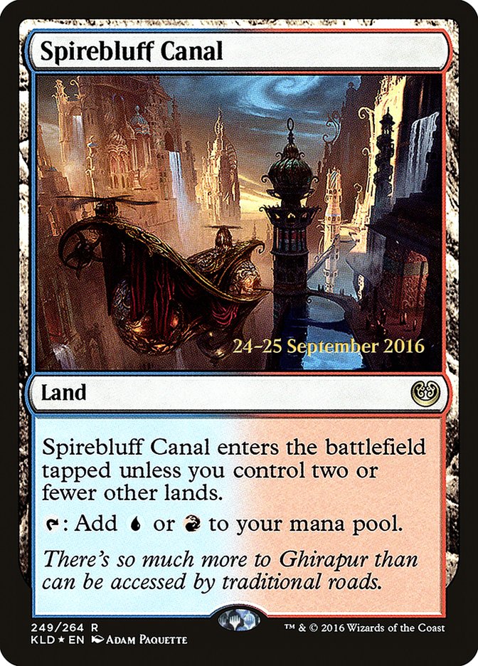 Spirebluff Canal [Kaladesh Prerelease Promos] | Tables and Towers