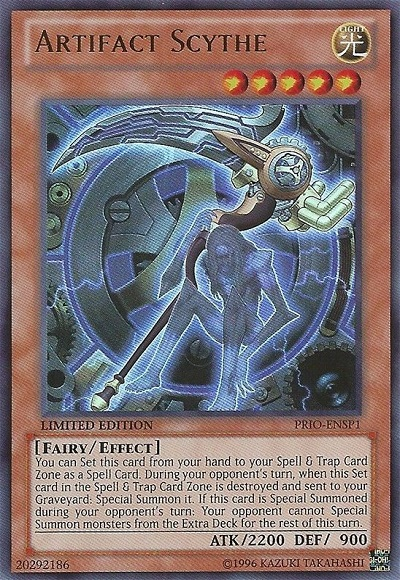 Artifact Scythe [PRIO-ENSP1] Ultra Rare | Tables and Towers