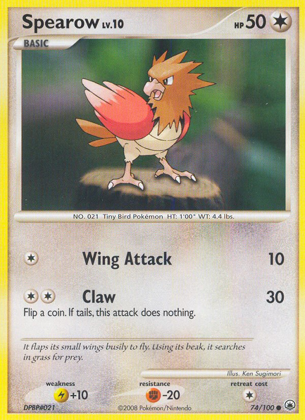 Spearow (74/100) [Diamond & Pearl: Majestic Dawn] | Tables and Towers