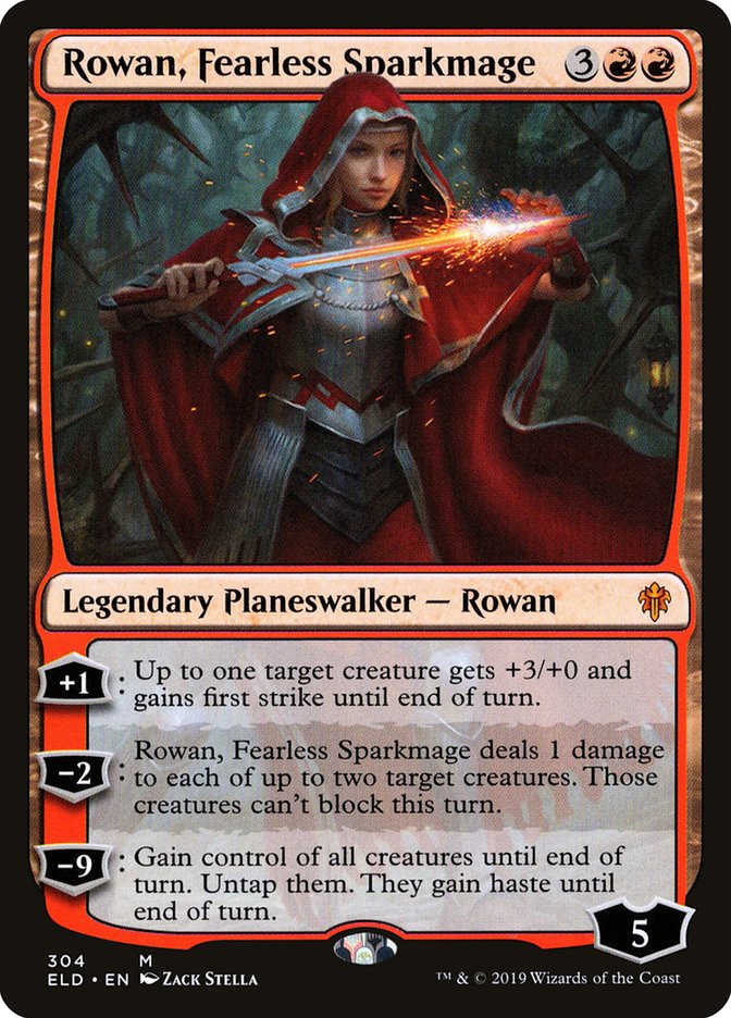 Rowan, Fearless Sparkmage [Throne of Eldraine] | Tables and Towers