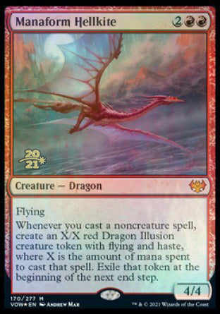 Manaform Hellkite [Innistrad: Crimson Vow Prerelease Promos] | Tables and Towers