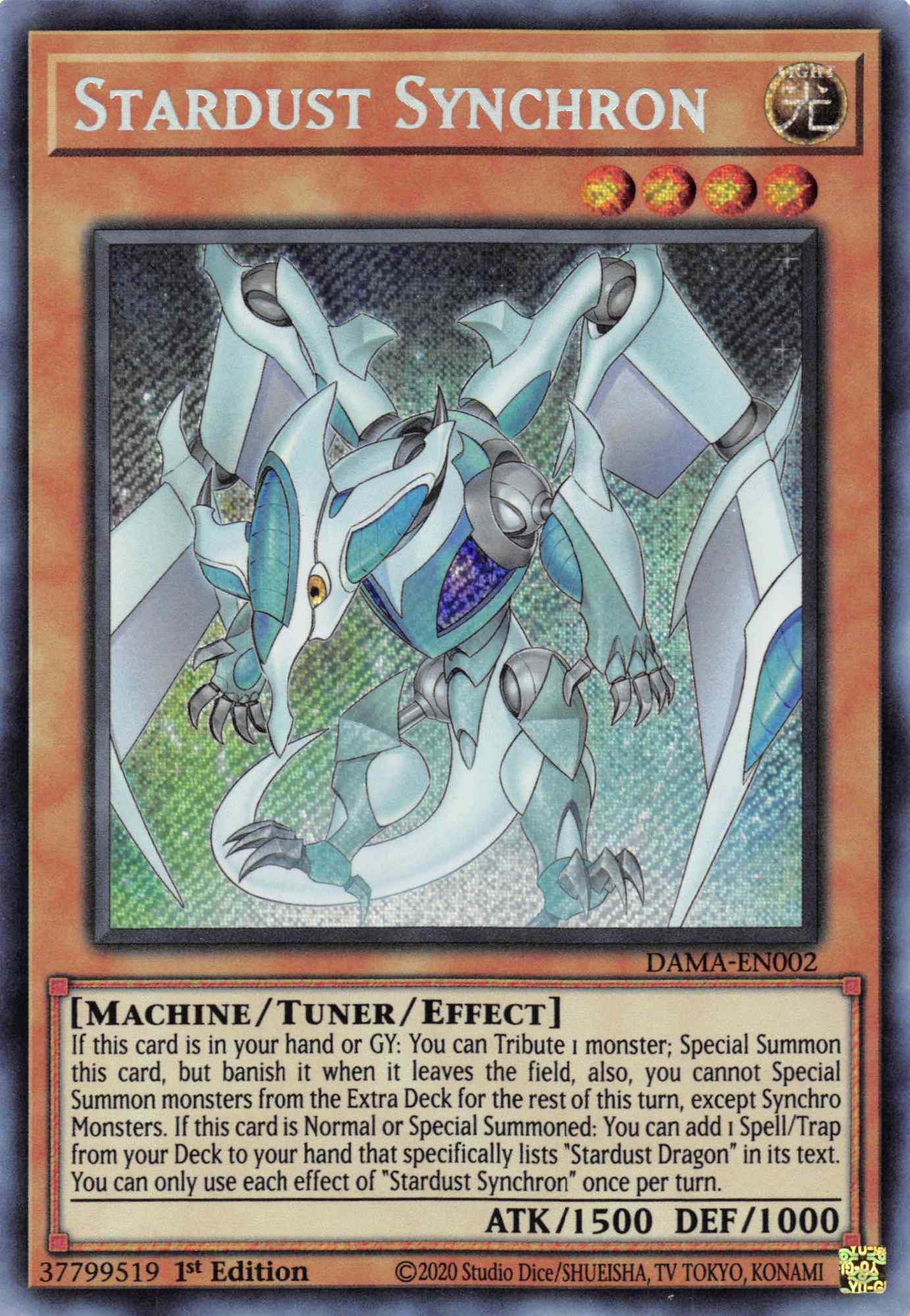 Stardust Synchron [DAMA-EN002] Secret Rare | Tables and Towers