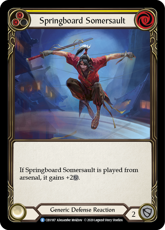 Springboard Somersault [CRU187] (Crucible of War)  1st Edition Rainbow Foil | Tables and Towers