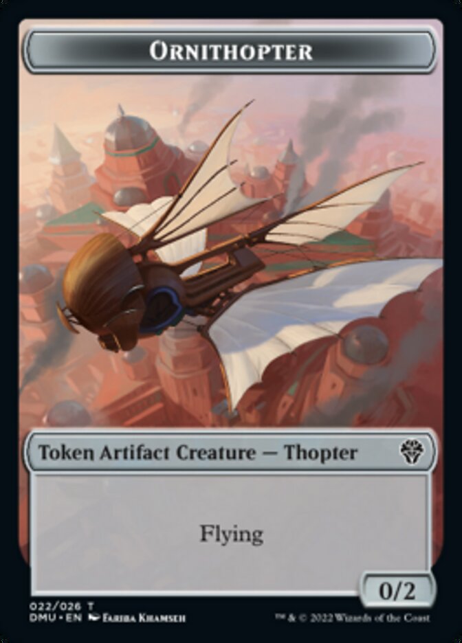 Phyrexian // Ornithopter Double-Sided Token [Dominaria United Tokens] | Tables and Towers