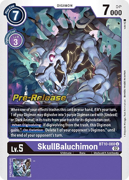 SkullBaluchimon [BT10-080] [Xros Encounter Pre-Release Cards] | Tables and Towers