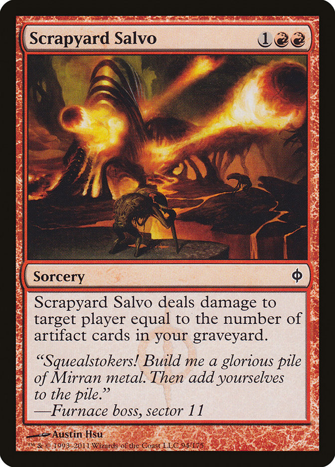 Scrapyard Salvo [New Phyrexia] | Tables and Towers