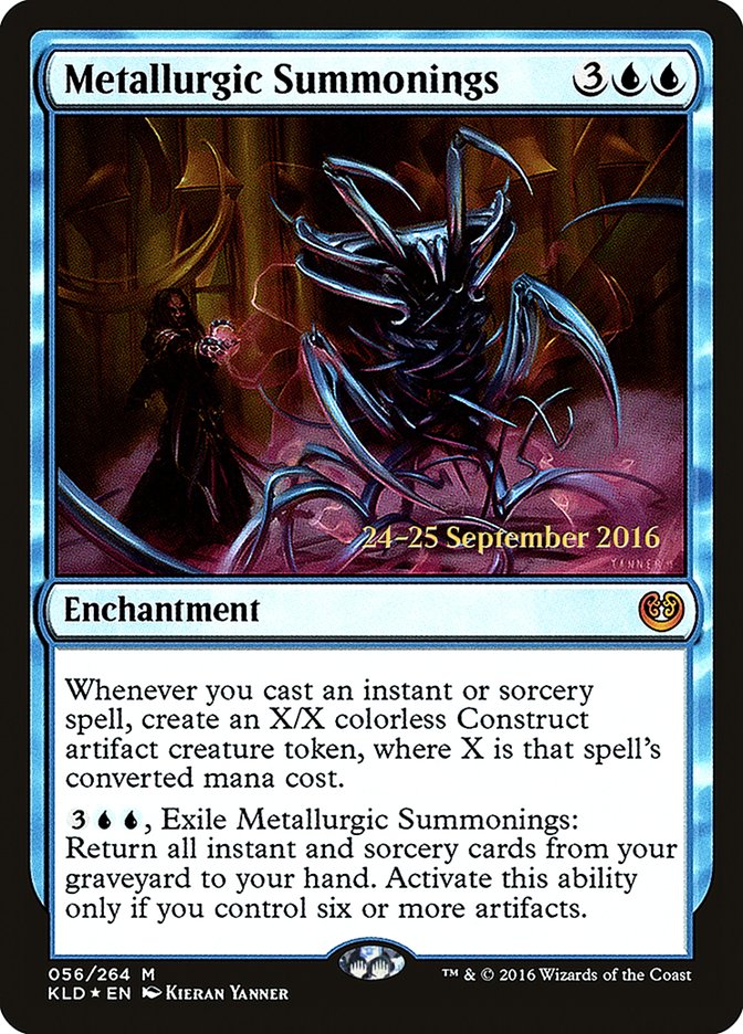 Metallurgic Summonings [Kaladesh Prerelease Promos] | Tables and Towers