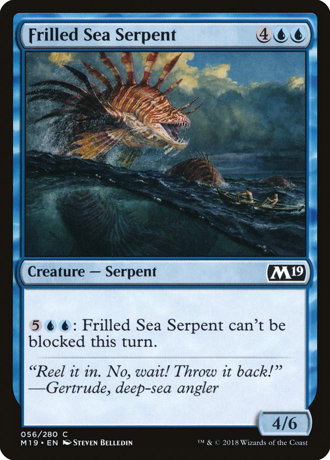 Frilled Sea Serpent [Core Set 2019] | Tables and Towers