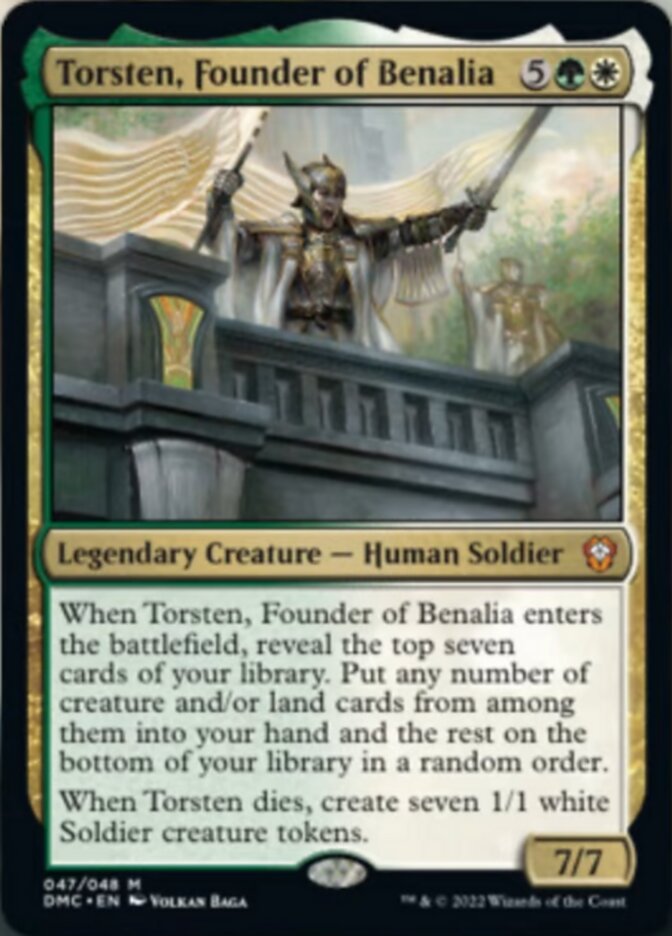 Torsten, Founder of Benalia [Dominaria United Commander] | Tables and Towers