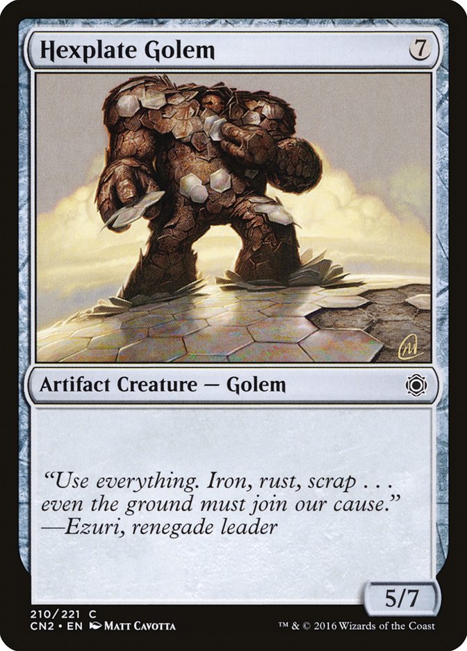 Hexplate Golem [Conspiracy: Take the Crown] | Tables and Towers