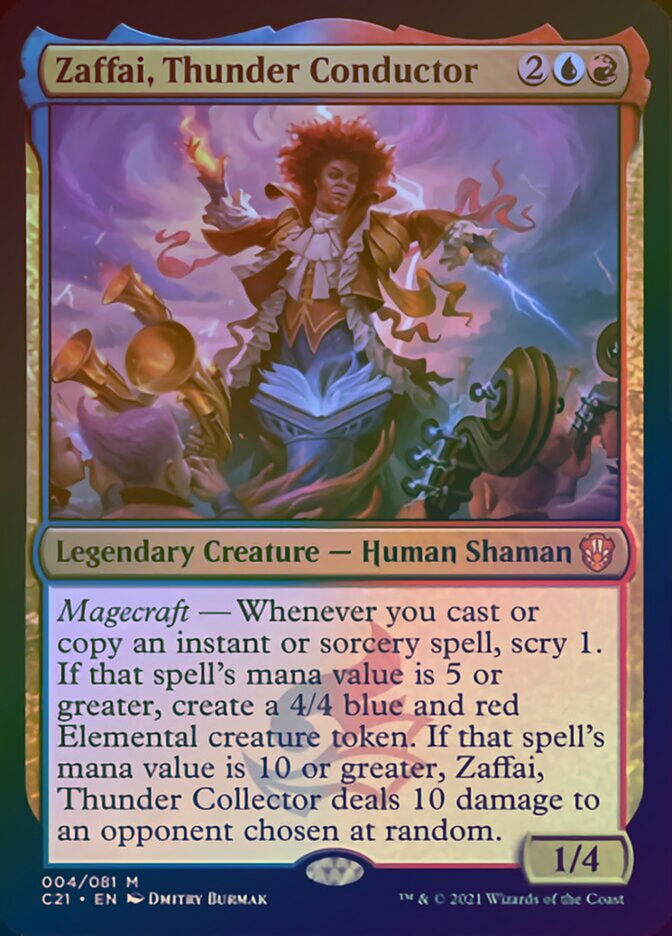 Zaffai, Thunder Conductor (Display Commander) [Commander 2021] | Tables and Towers