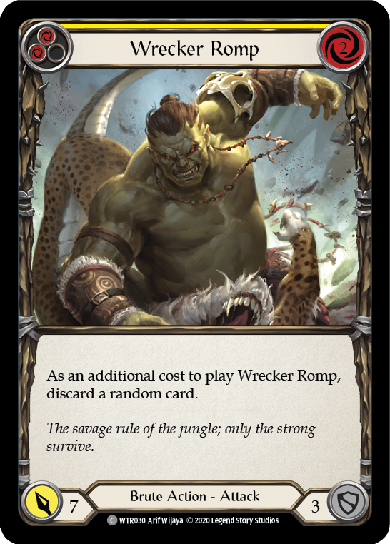 Wrecker Romp (Yellow) [U-WTR030] (Welcome to Rathe Unlimited)  Unlimited Rainbow Foil | Tables and Towers