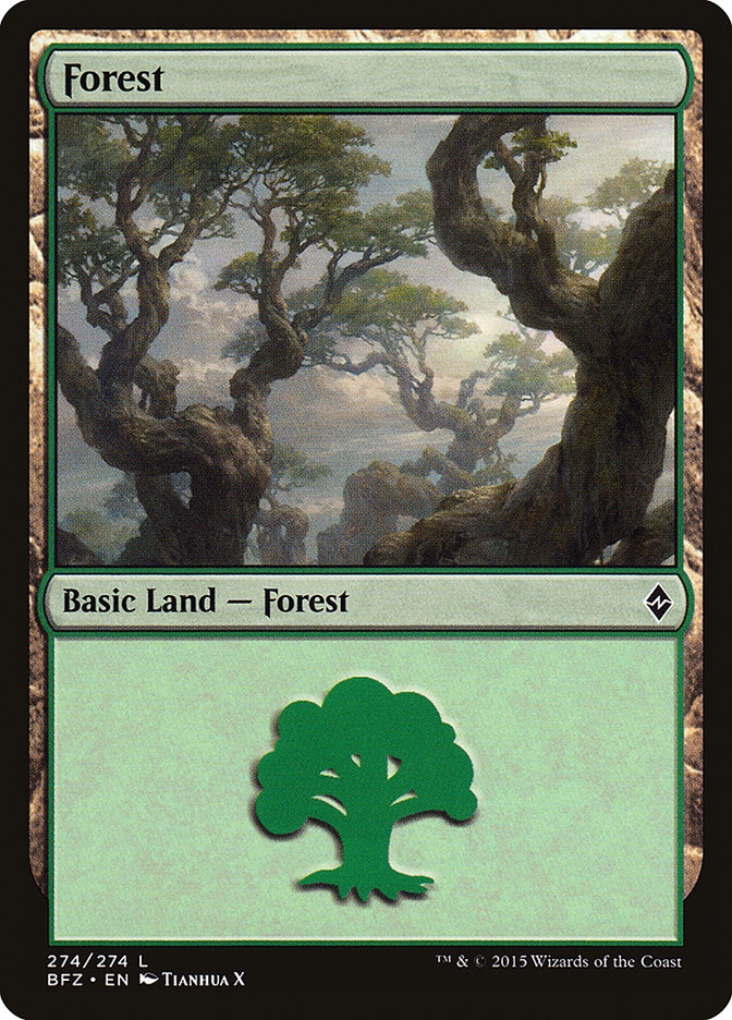 Forest [Battle for Zendikar] | Tables and Towers