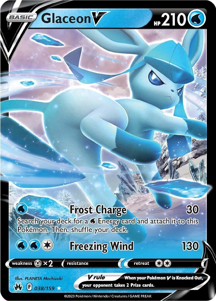 Glaceon V (038/159) [Sword & Shield: Crown Zenith] | Tables and Towers