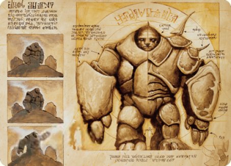 Precursor Golem Art Card [The Brothers' War Art Series] | Tables and Towers