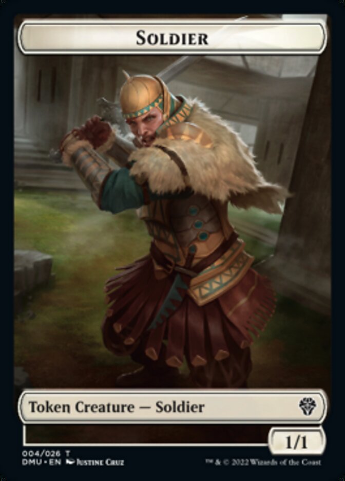 Soldier // Angel Double-Sided Token [Dominaria United Tokens] | Tables and Towers